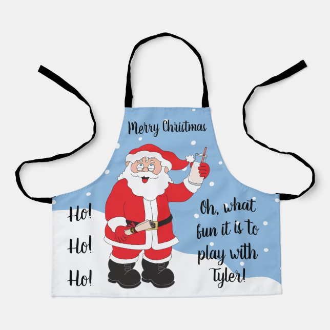 Santa Claus Christmas Apron (Front)