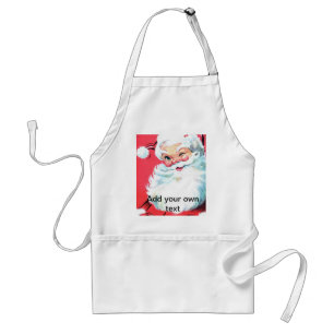 Santa Claus Christmas Apron Personalise with Name