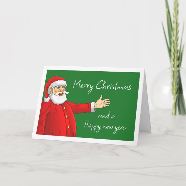 Santa Claus Christmas Card (Front)