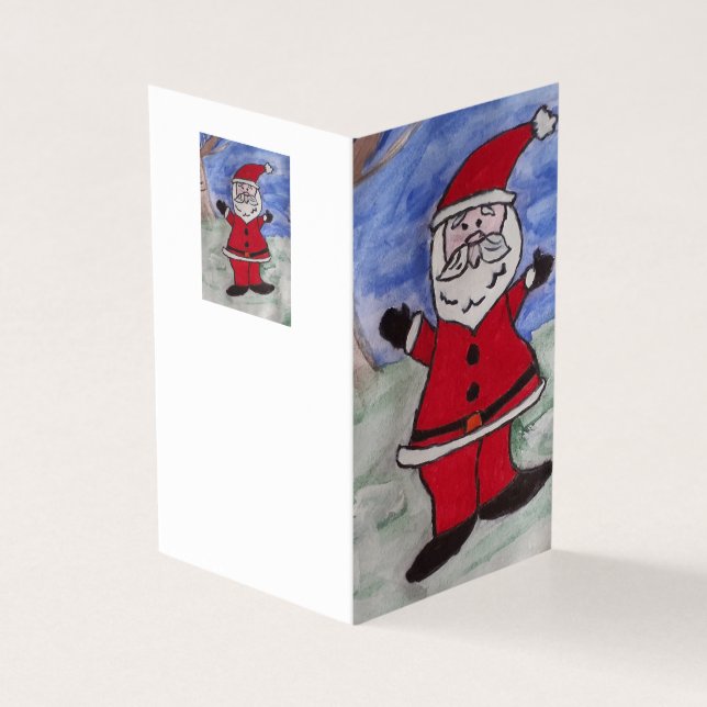 Santa Claus Christmas Card (Outside)
