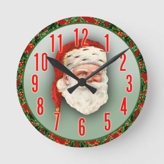 Santa Claus Christmas Clock
