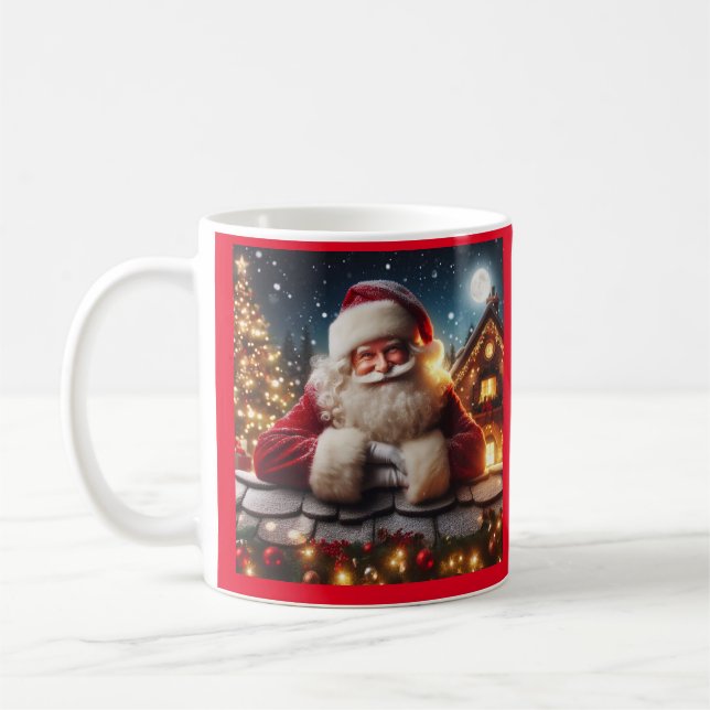 SANTA CLAUS CHRISTMAS COFFEE MUGS (Left)