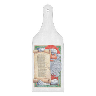 Santa Claus Christmas Cutting Board
