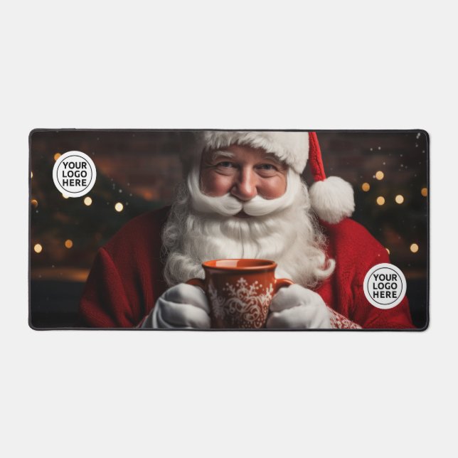 Santa Claus Christmas Desk Mat Mouse Pad (Front)