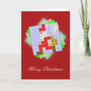Santa Claus - Christmas figurative Sudoku Holiday Card