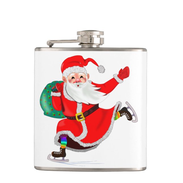 Santa Claus Christmas Flask (Front)