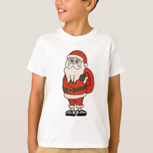 Santa Claus Christmas Flip Flops T-Shirt