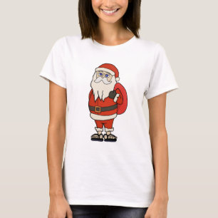 Santa Claus Christmas Flip Flops T-Shirt