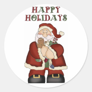 Santa Claus Christmas Fun Stickers for the Kids