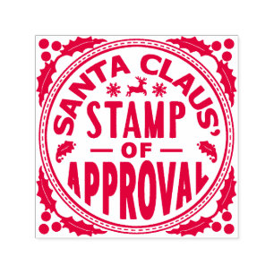 Santa Claus Christmas Funny Stamp of Approval v2