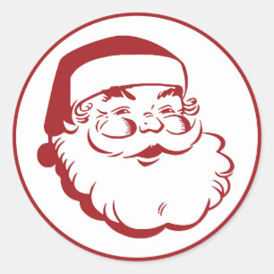 Santa Claus Christmas Gift Stickers