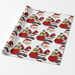 Santa Claus Christmas Gift Wrap