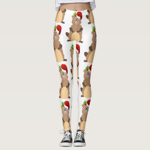 Santa Claus christmas gopher leggings