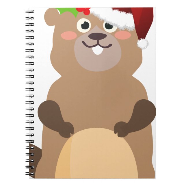 Santa Claus christmas gopher Notebook (Front)