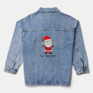 Santa Claus Christmas Holiday Denim Jacket
