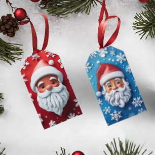 Santa Claus Christmas Holiday Gift Tag