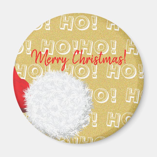 Santa Claus Christmas Holiday Party Magnet (Front)