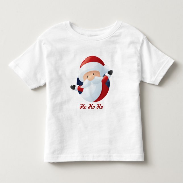 Santa Claus Christmas Holiday Tee Shirt (Front)