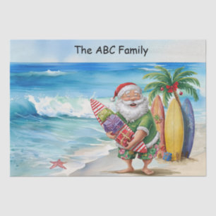 SANTA CLAUS Christmas in July Tissue Paper