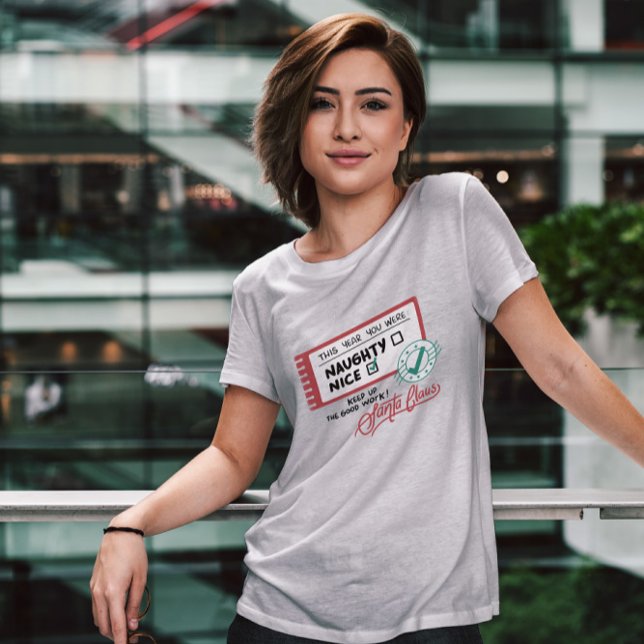 Santa Claus Christmas List T-Shirt (Creator Uploaded)