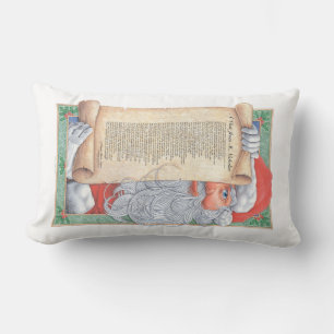 Santa Claus Christmas Lumbar Pillow