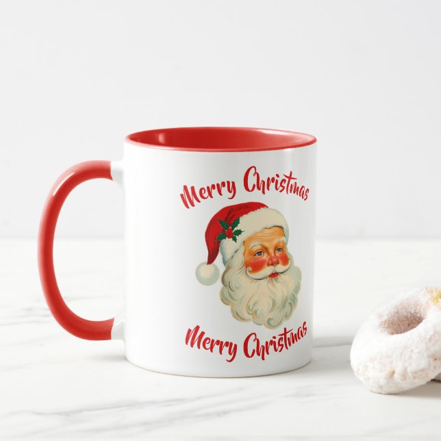 Santa Claus Christmas  Mug (With Donut)