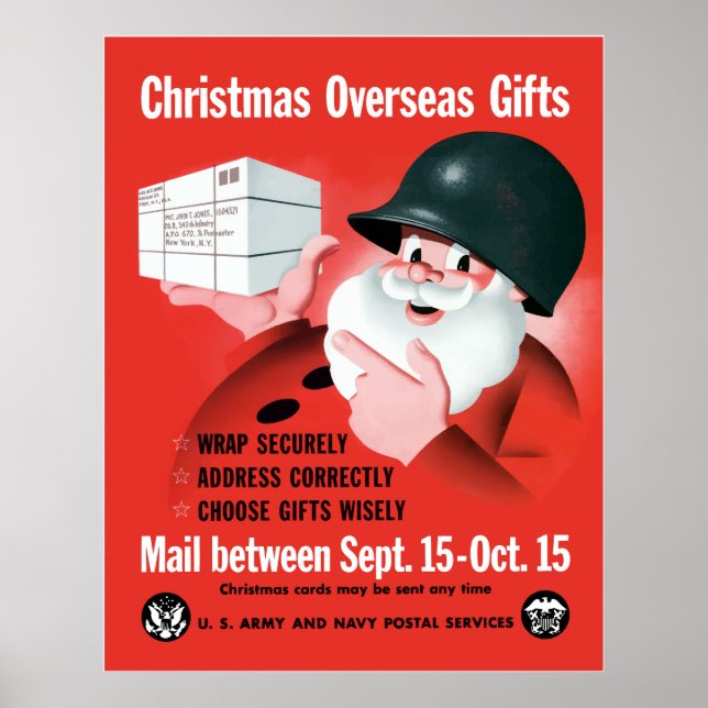 Santa Claus - Christmas Overseas Gifts Poster (Front)