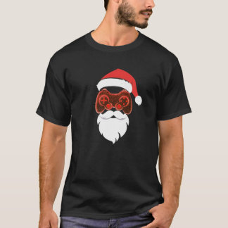 Santa Claus Christmas Pajama, Gamer Merry Christma T-Shirt