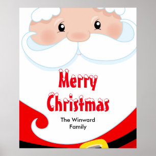 Santa Claus Christmas Party Sign