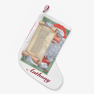 Santa Claus Christmas (Personalizable) Small Christmas Stocking
