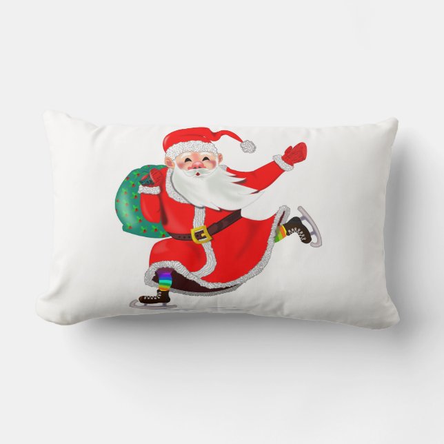 Santa Claus Christmas Pillow (Front)