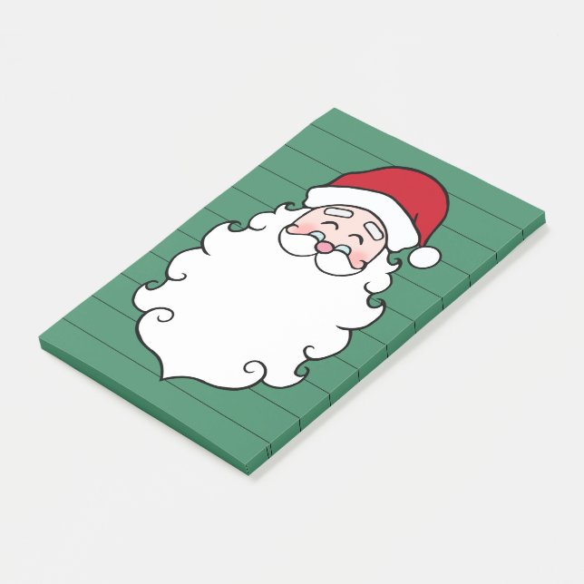Santa Claus Christmas Post It Notes Gift (Angled)
