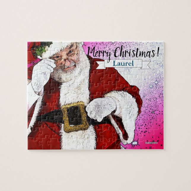 Santa Claus Christmas Puzzle by HAMbWG (Horizontal)