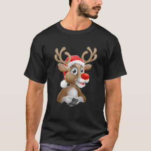 Santa Claus Christmas Rudolph Reindeer Red Nosed R T-Shirt