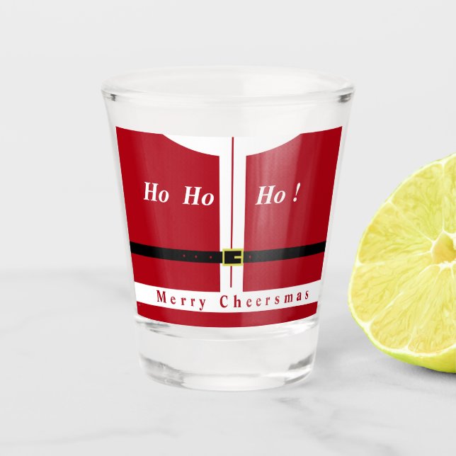 Santa Claus Christmas Shot Glass (Front)