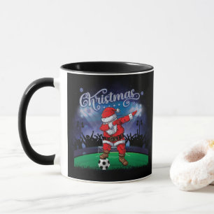 Santa Claus Christmas Soccer Mug