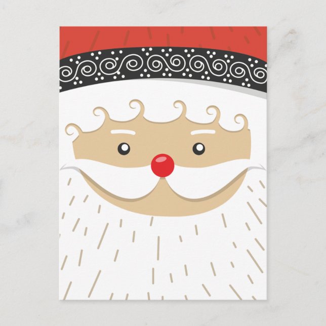 Santa Claus Christmas Thank You Card (Front)