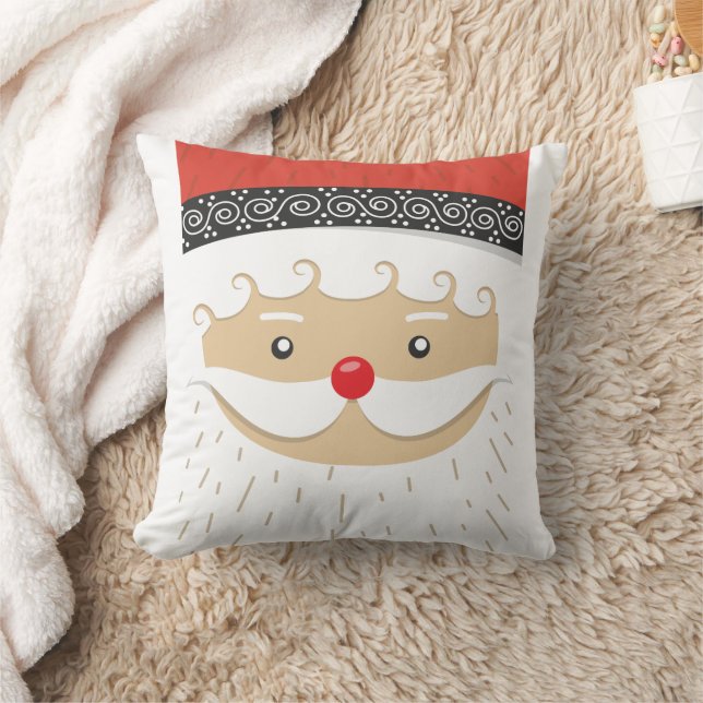 SANTA CLAUS CHRISTMAS THROW PILLOW (Blanket)