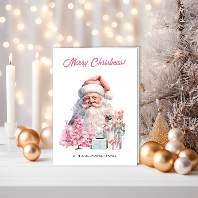 Santa Claus, Christmas Trees & Nutcrackers  Card (Creator Uploaded)