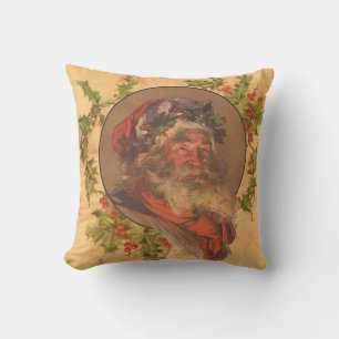 Santa Claus Christmas Vintage Portrait Cushion