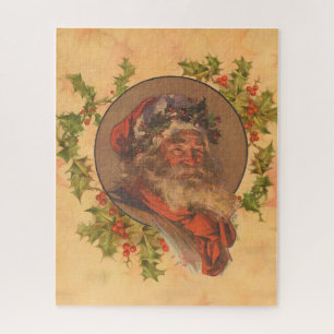 Santa Claus Christmas Vintage Portrait Jigsaw Puzzle