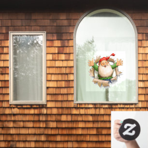 Santa Claus Christmas Window Decor