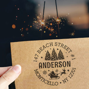 Santa Claus Christmas Winter Wonderland Self-inking Stamp