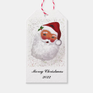 Santa Claus Christmas Xmas Winter Festive Hat  Gift Tags