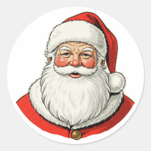 Santa Claus Classic Round Sticker