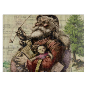 Santa Claus Classic Thomas Nast Illustration  Cutting Board