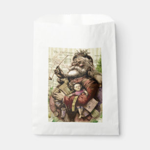 Santa Claus Classic Thomas Nast Illustration Favour Bag