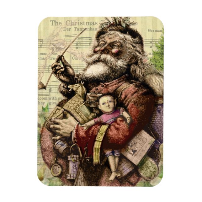 Santa Claus Classic Thomas Nast Illustration  Magnet (Vertical)