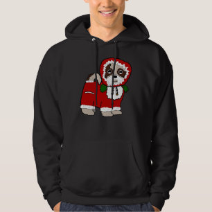 Santa Claus Coat Shih Tzu Maltese (Red) Hoodie