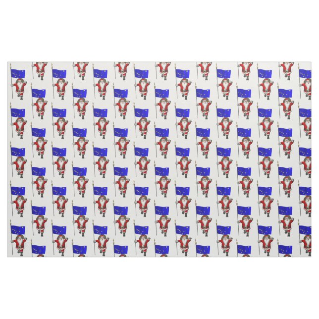 Santa Claus Comes To Alaska Fabric (Fat Quarter)